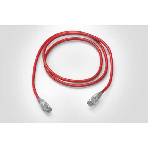 HellermannTyton RJ45NGB-5.0MRD 5m Cat6 RJ45 U/UTP Unshielded 26Awg LSZH Patch Lead Red