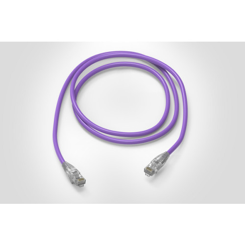 HellermannTyton RJ45NGB-10.0M-S-LS/VI-CCA 10m Cat6 RJ45 U/UTP Solid Unshielded 24Awg LSZH Patch Lead Violet - Class Cca
