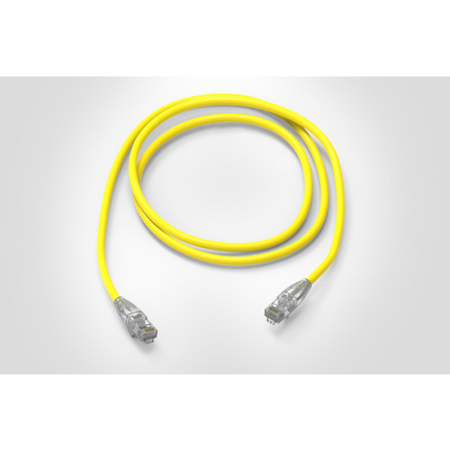 HellermannTyton RJ45NGB-1.0MYL 1m Cat6 RJ45 U/UTP Unshielded 26Awg LSZH Patch Lead Yellow