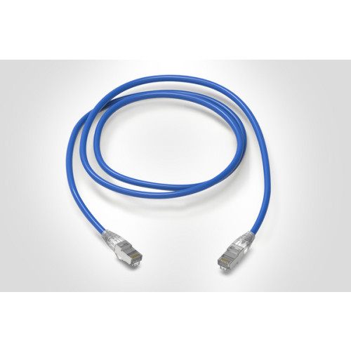 HellermannTyton RJ45C6ABL-10.0M 10m Cat6A RJ45 S/FTP Shielded 26Awg LSZH Patch Lead Blue
