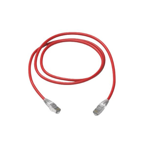 HellermannTyton RJ45C6ARD-3.0M 3m Cat6A RJ45 S/FTP Shielded 26Awg LSZH Patch Lead Red