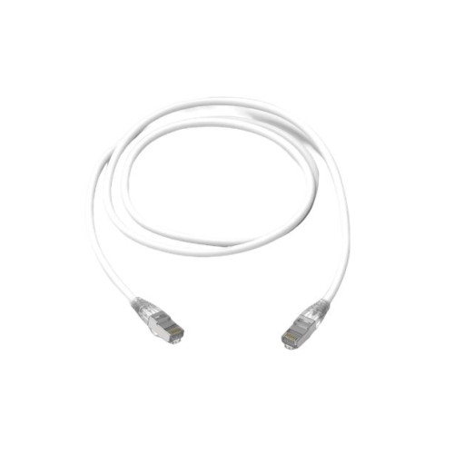 HellermannTyton RJ45C6AWH-1.0M 1m Cat6A RJ45 S/FTP Shielded 26Awg LSZH Patch Lead White