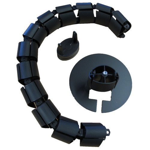 CMW Ltd Desk Cable Management | Black Desk Cable Spine 780mm