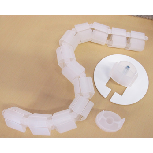 CMW Ltd Desk Cable Management | Opaque ( White ) Desk Cable Spine