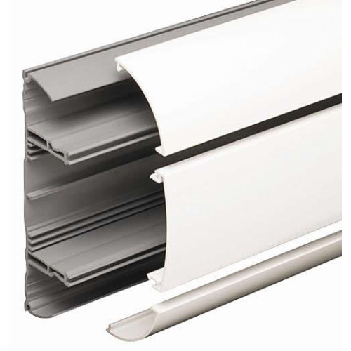 Marshall-Tufflex DD1WH | Marshall Tufflex PVC White Odyssey 3 Compartment Dado Trunking (3m lgth)