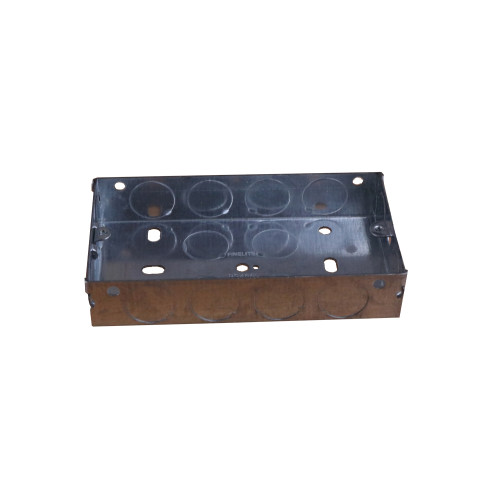 CMW Ltd | 25mm Deep Double Gang Metal Box