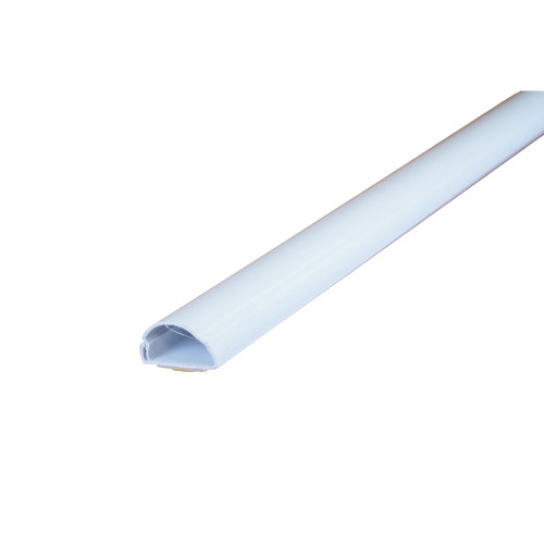 D-Line R3D3015W Self Adhesive 1/2 Round Mini 30mm x 15mm 3m Plastic Trunking Length White