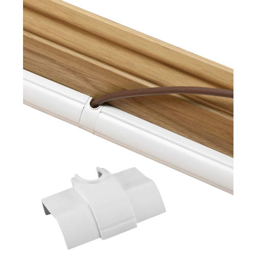 D-Line CI22QSW | D-Line White Smooth Fit Cable Inlet Coupler 22mm x 22mm