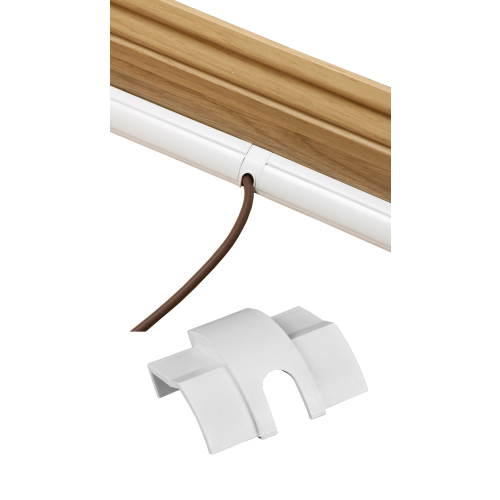 D-Line CO22QSW | D-Line White Smooth Fit Cable Outlet 22mm x 22mm