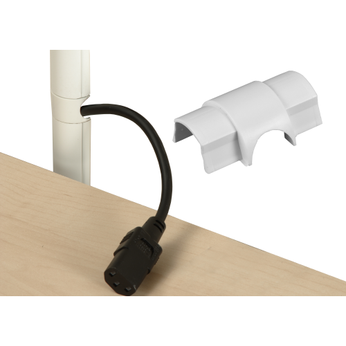 D-Line CO3015W | D-Line White Smooth Fit Cable Outlet 30mm x 15mm