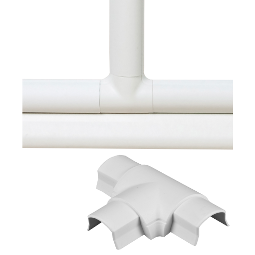 D-Line ET3015W | D-Line White Smooth Fit Equal Tee 30mm x 15mm
