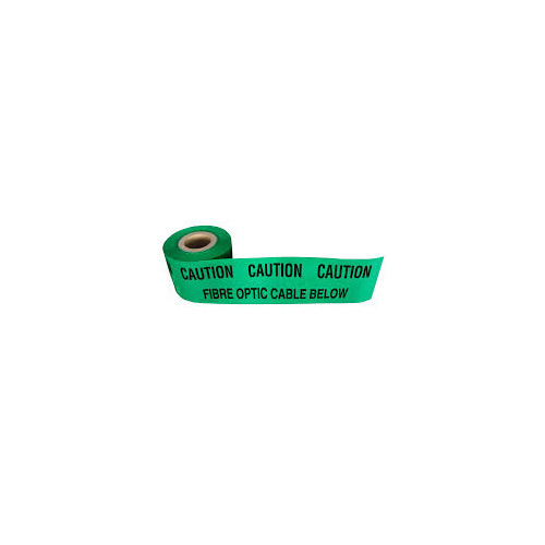 CMW Ltd FOC365 | Duct Marking Tape, Green "Caution Fibreoptic Cable" 365m