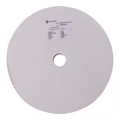 Velcro E00101601011425 | 16mm VELCRO&Acirc;&reg; Brand Loop White PS14 25 Mtr Roll