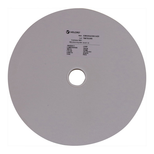 Velcro E00101633011425 | 16mm VELCRO&Acirc;&reg; Brand Loop Black PS14 25 Mtr Roll