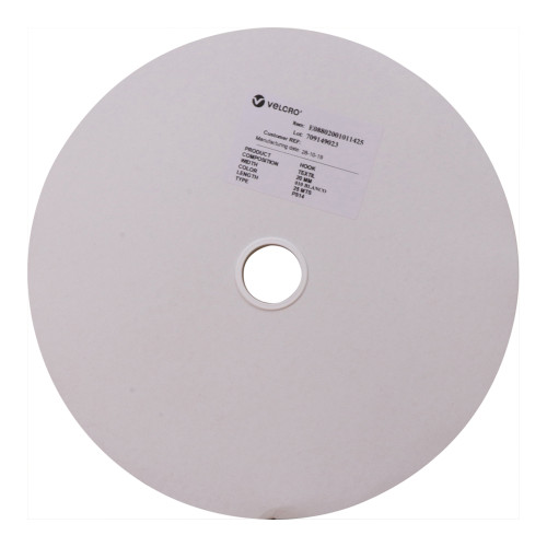 Velcro E08802001011425 | 20mm VELCRO&Acirc;&reg; Brand Hook White PS14 25 Mtr Roll