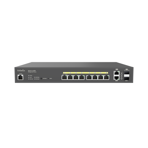 EnGenius ECS1112FP | EnGenius ECS1112FP Cloud Managed 8-Port Gigabit 130W PoE+ Switch