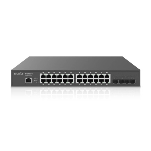 EnGenius ECS1528T CloudSwitch L2Plus 24 Port Gigabit switch with 4 x 10Gb SFP+