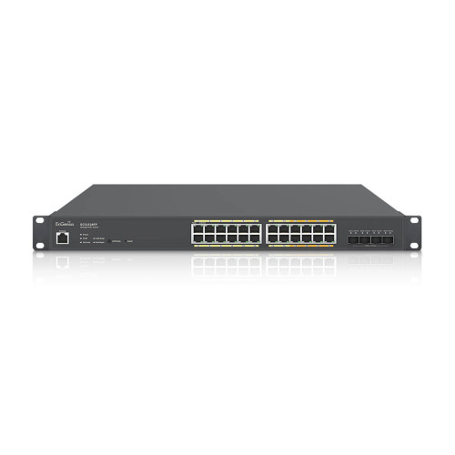 EnGenius ECS2528FP Cloud Managed 410W PoE+ 8 x 2.5Gb 16 x 1Gb RJ45 4 x 10Gb SFP+ Network Switch