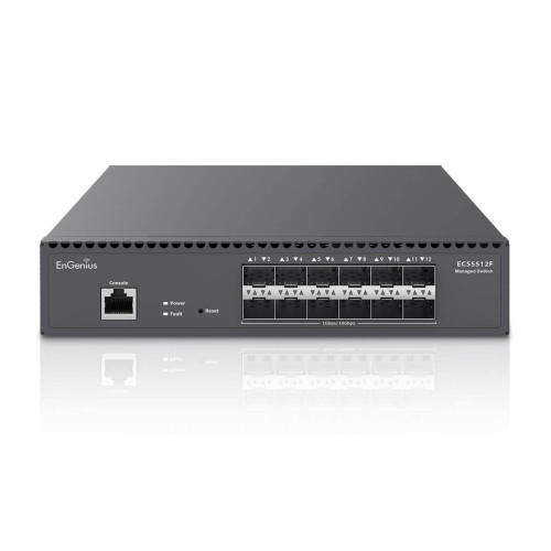 EnGenius ECS5512F Cloud Managed 12 Port SFP + Network Switch