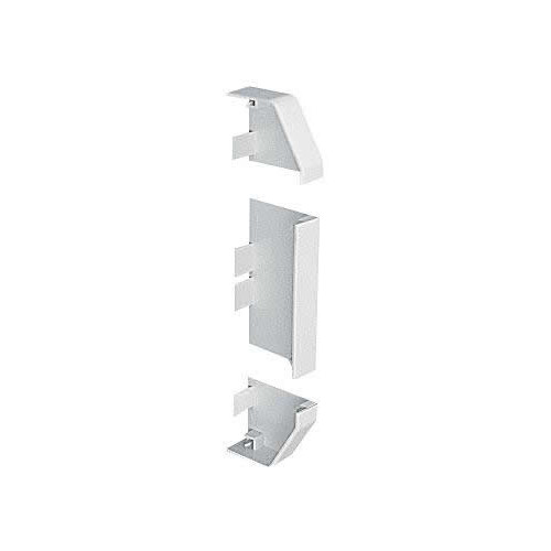 Marshall-Tufflex EECP1MWH | Marshall Tufflex PVC - U White Sterling Profile 1 Chamfered Dado Trunking End Cap