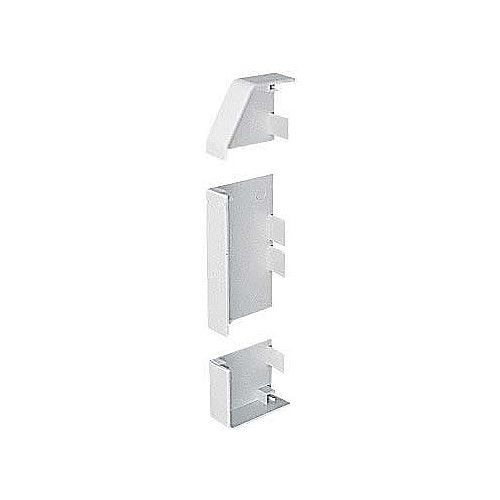 Marshall-Tufflex EECP2MLHWH | Marshall Tufflex PVC-U White Sterling Profile 2 3 Compartment Skirting Dado End Cap Left Hand