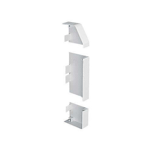 Marshall-Tufflex EECP2MRHWH | Marshall Tufflex PVC- U White Sterling Profile 2 3 Compartment Skirting Dado End Cap Right Hand