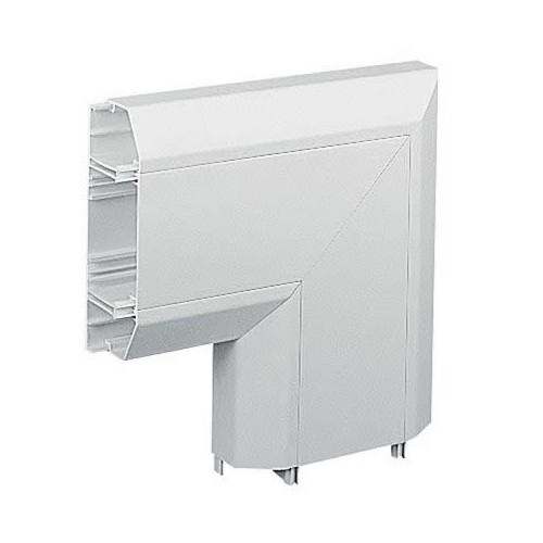 Marshall-Tufflex EFA1MBWH | Marshall Tufflex PVC - U White Sterling Profile 1 Chamfered Dado Trunking Flat Angle
