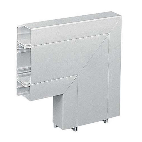 Marshall-Tufflex  EFA3WH | Marshall Tufflex PVC - U White Sterling Profile 3 3 Compartment Square Dado Flat Angle