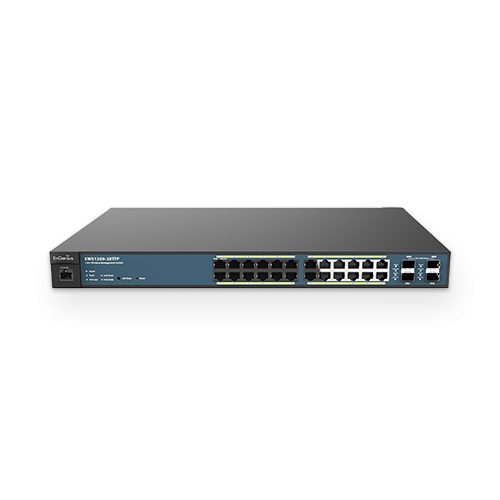 ECS1528FP Cloud Managed 24 port PoE Switch with 410W 802.3at budget