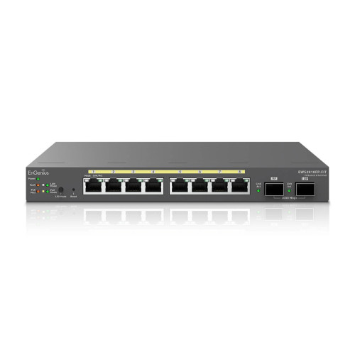 EnGenius EWS2910FP-FIT Managed Gigabit 8-Port 130W PoE Switch with 2 SFP Ports