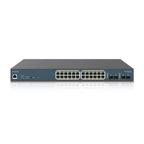 EnGenius EWS7928P-FIT Managed 24-Port Gigabit 240W PoE+ Switch with 4 SFP Ports
