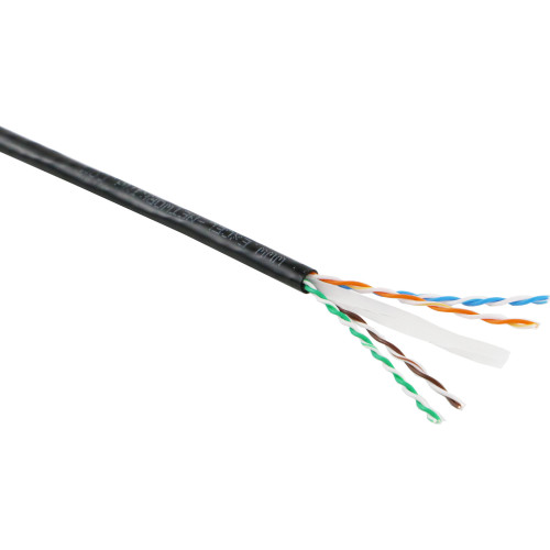 CMW Ltd | Excel Cat6 UTP Ext Grade PE Cable 305M Black Fca