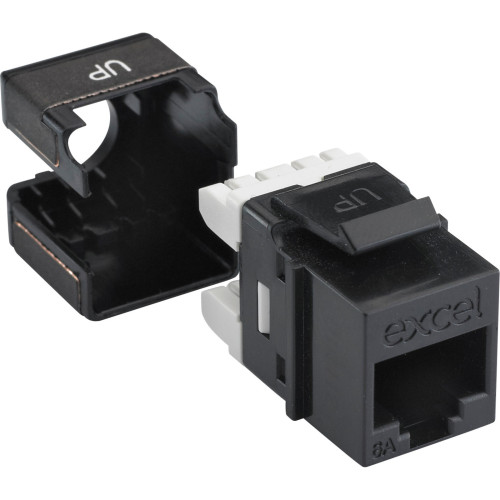 CMW Ltd | EXCEL CAT6a UTP IDC STYLE KEYSTONE JACK-BLACK