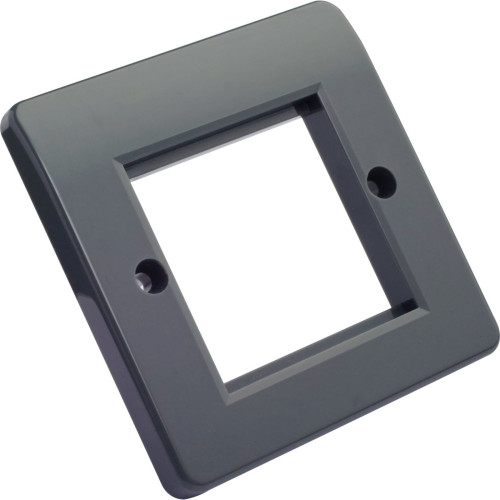 CMW Ltd | Excel Office 1 Gang Faceplate c/w 2 Half Blanks Grey