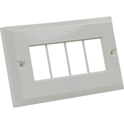 CMW Ltd | Excel 6C Dual Gang Plate Upto 4 Modules-White 