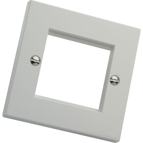 CMW Ltd | Excel Single Gang Faceplate - White