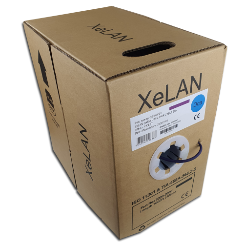 XeLAN Cat 5e UTP 4 Pair Cable Dca 305m - Violet