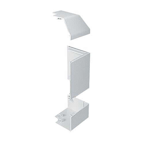 Marshall-Tufflex EXBP2MWH | Marshall Tufflex Sterling Profile 2 3 Compartment Dado External Angle