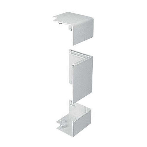 Marshall-Tufflex EXBP3WH | Marshall Tufflex PVC - U White Sterling Profile 3 3 Compartment Square Dado External Angle