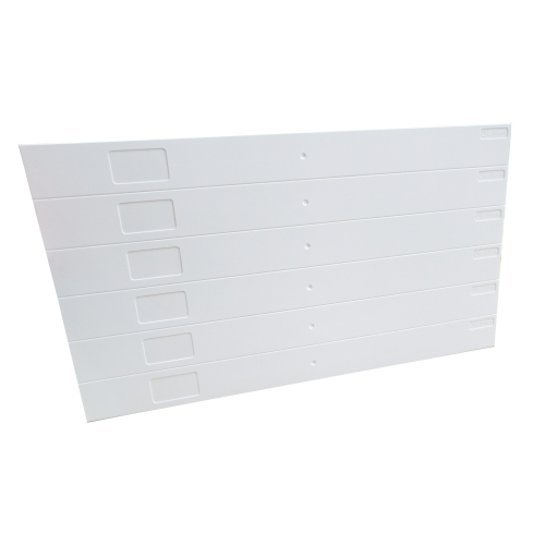 EZIBLANK -- | White Eziblank Blanking Panels ( 6U Sheets ) (Pack / 10)