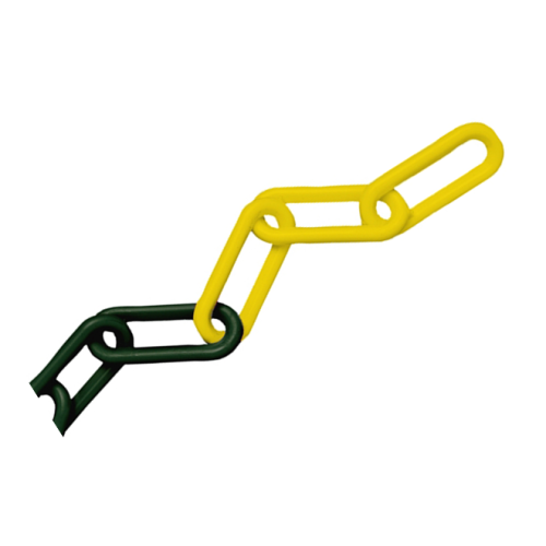 CMW Ltd | 8mm Yellow / Black Plastic Chain
