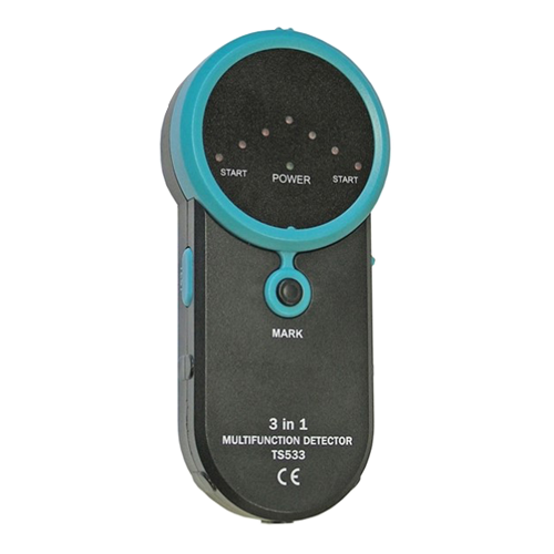  TS533 | 3 in 1 Detector, Faithfull electronic detector avoids drilling into concealed power cables, gas or water pipes, metal and AC voltage, LED buzzer