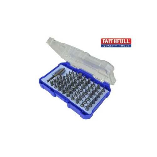 Faithfull Screwdriver Bit Set, 61 Piece