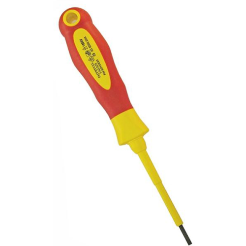 Faithfull FAISDVDE55 | 5.5 x 125mm Soft Grip Slotted Screwdriver