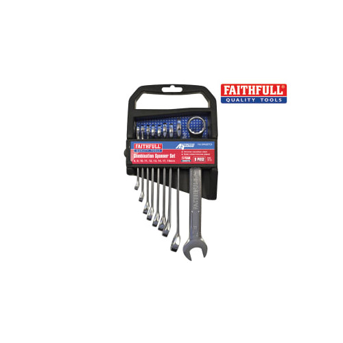 9 Piece Spanner Set with Wallet