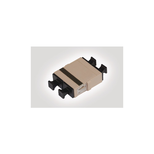 HellermannTyton FBAMMBG-SCSCDX-FL001 SC Duplex Multimode Flangeless Adaptor Beige