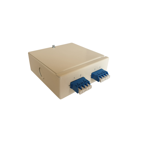 CMW Ltd | Singlemode - 2 x LC Quad 8 Way Fibre Wall Mount Breakout Box