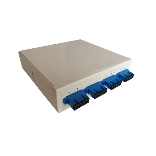 CMW Ltd | Singlemode - 4 x SC Duplex 8 Way Fibre Wall Mount Breakout Box