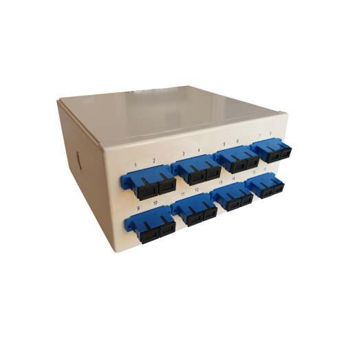 CMW Ltd | Singlemode - 8 x SC Duplex 16 Way Fibre Wall Mount Breakout Box