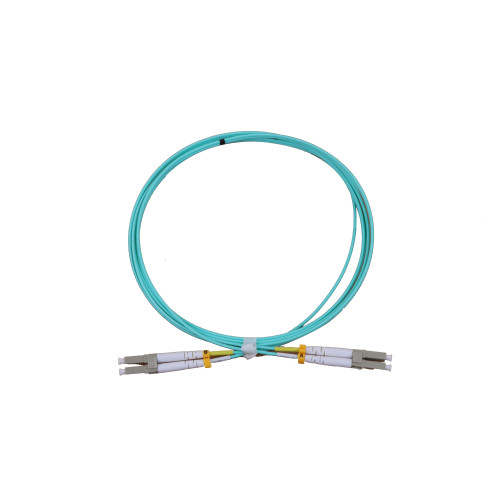 CMW Ltd Fibreoptic Patch Lead | 2m LC-LC OM3 - 2mm duplex patchcord AQUA